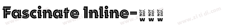 Fascinate Inline字体转换